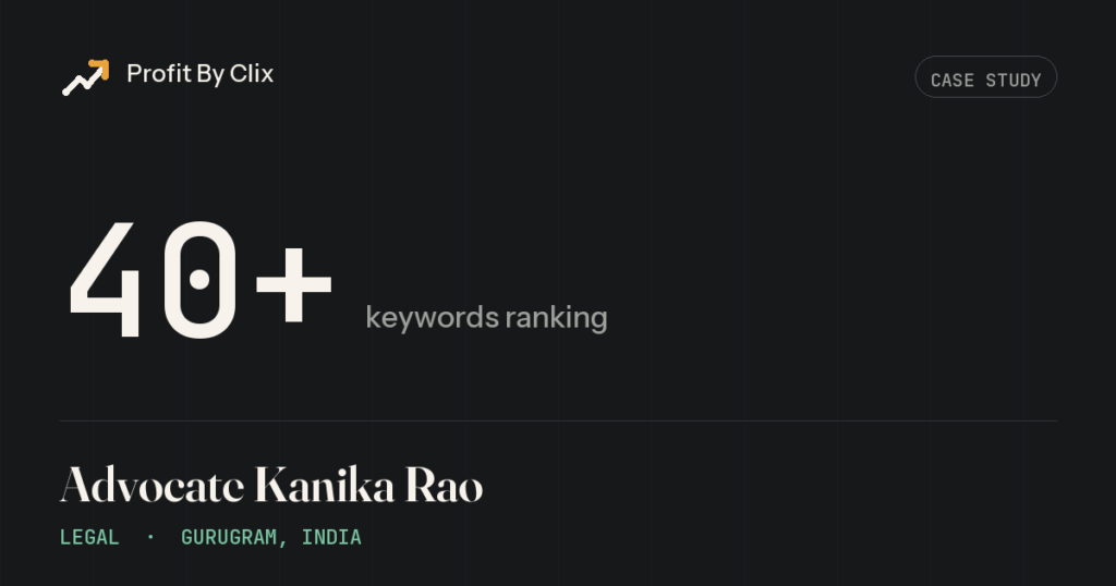 Advocate Kanika Rao case study